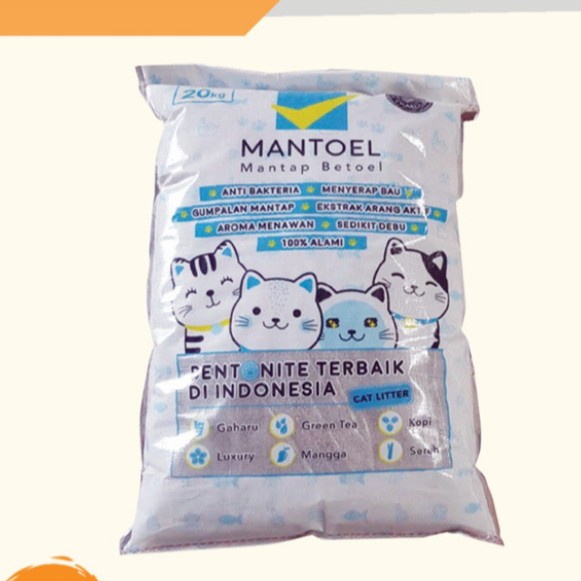 Pasir Kucing Pasir Gumpal Wangi Mantoel Mantul 20 KG BEST SELLER