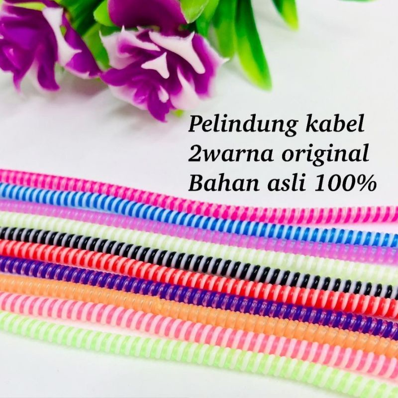 Pelindung Kabel Warna Data 2 3 1 Warna Cord Protector Charger Handsfree Cable Protection Lilitan Spiral Warni 3 Colour 2 1 Colours Pink Biru Merah Hijau Biru-Dongker Hitam Abu Banyak Warna ada satu dua dan tiga Pen gikat Kabel data Chargeran Headseat 4