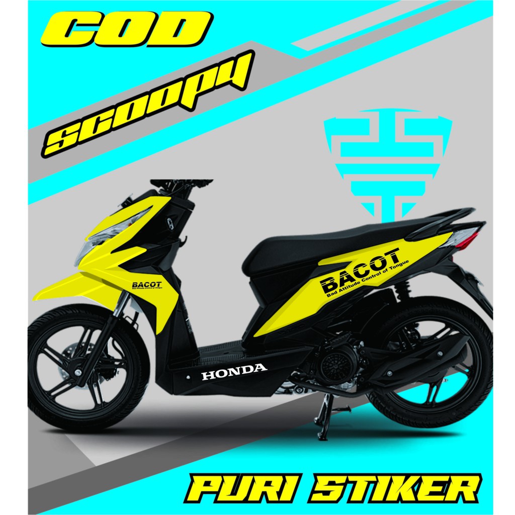 cutting Stiker  Beat  Bacot stiker  motor honda beat  street  