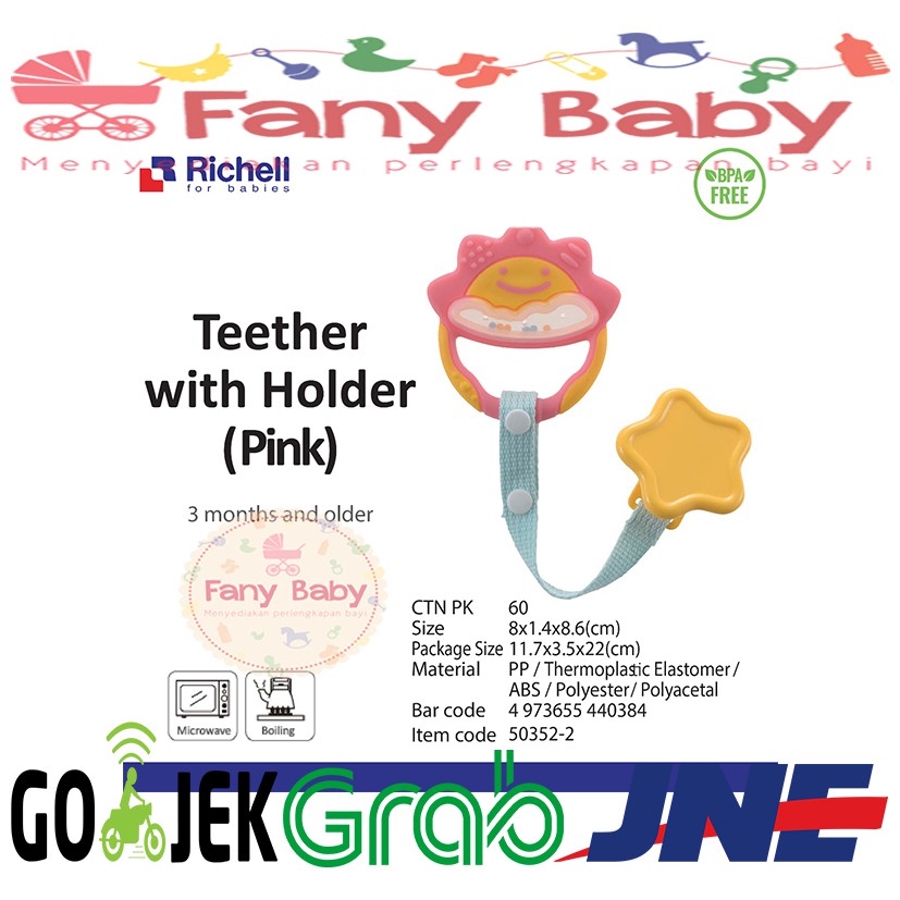 RICHELL TEETHER WITH HOLDER