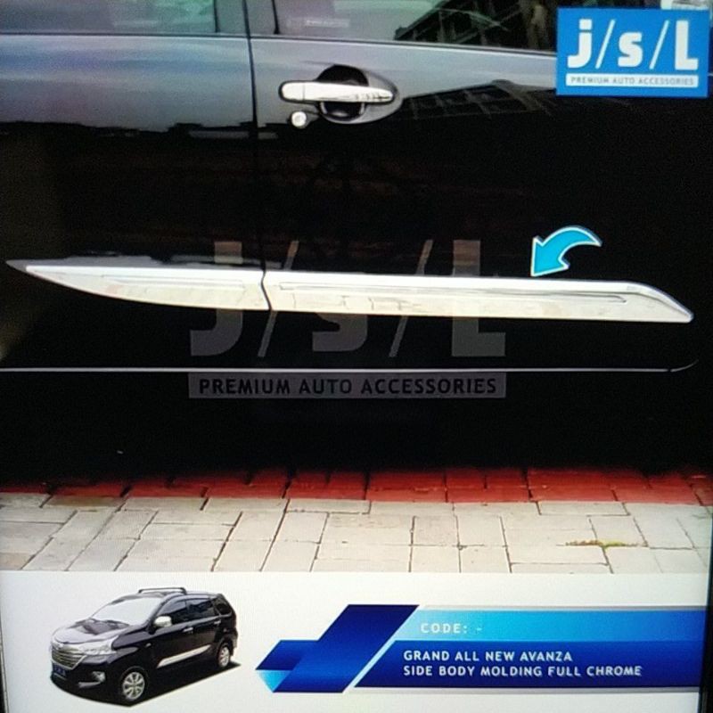 side body/ lis bodi full chrome all new avanza