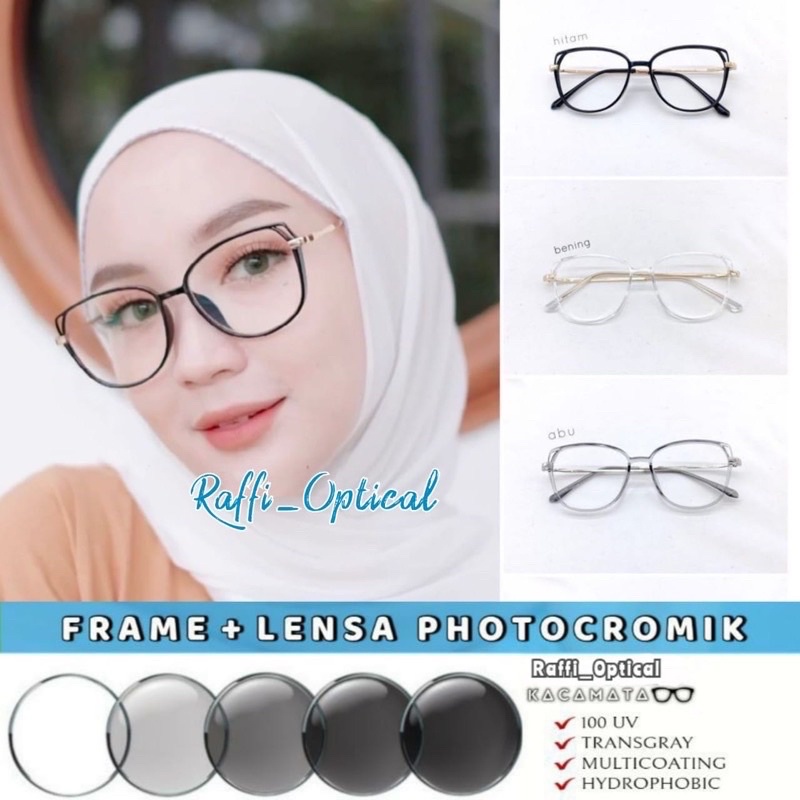 GROSIR KACAMATA BEST SELLER WANITA lyyordra 8830 LENSA PHOTOCROMIC ANTI RADIASI MINUS SILINDER