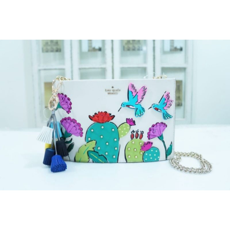 KATE SPADE CLUTH LEATHER