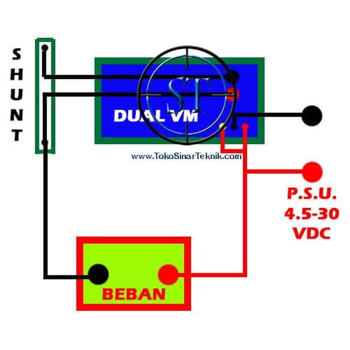 +Shunt Dual Voltmeter + Ampermeter + Frame @ 0.28&quot; 0-100DCV + 100A