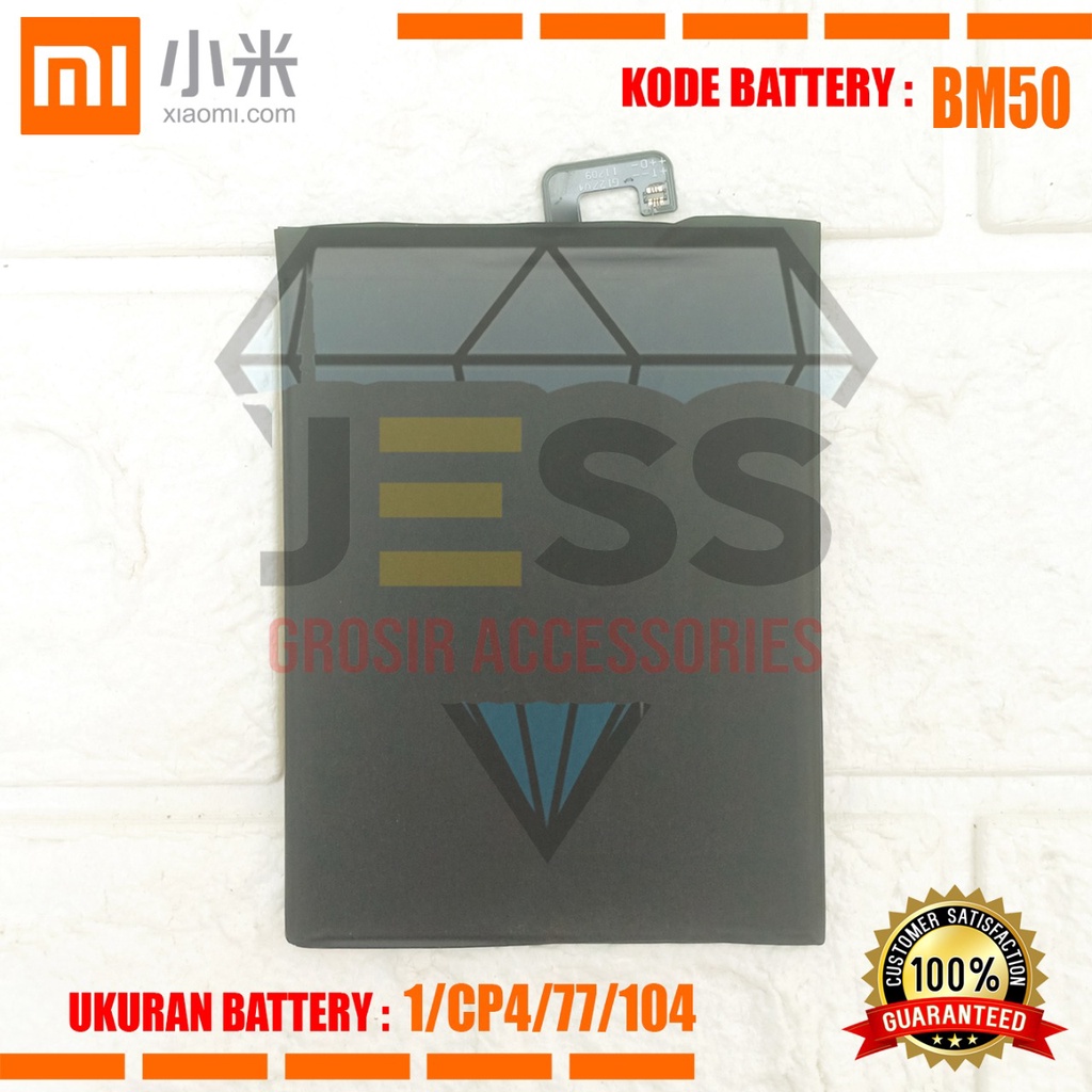 Baterai Battery Original Xiaomi BM-50 BM50 For type Mi max 2 - MDE40 - Mi max2 Dual - MDT40
