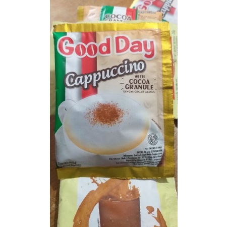 

good day cappucino & max tea tarik 25gr BELI 1 PCS BISA COD