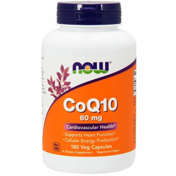 Now Foods CoQ10, 60 mg, 180 Veg Caps Coenzyme Q10 Now Coq10