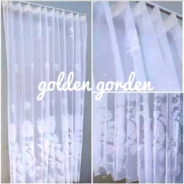 Gorden siang/gorden tivis (vitrase) - Gorden jendela - Hordeng jendela - vitrase gorden jendela