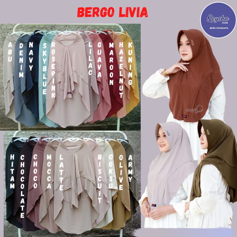 Jilbab instan Bergo instan Qeysa ORI Bergo Livia kode 154-3
