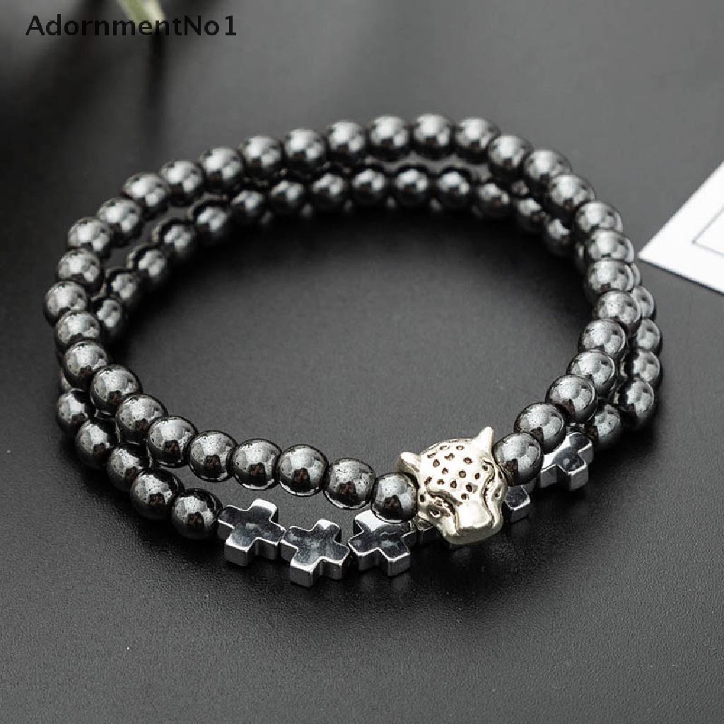 (AdornmentNo1) Gelang Manik Batu Hematite Handmade Untuk Pria