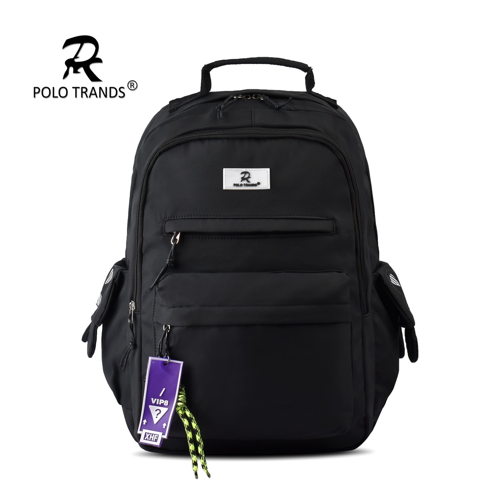 Polo Trands Liscio EX 332 Tas Ransel Sekolah Anak Tas Travelling-BLACK