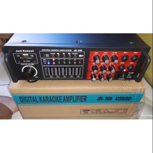 Ampli Original JACK RODWELL Amplifier equallizer POWER mixer bluetot karaoke blutut mixing ampli USB