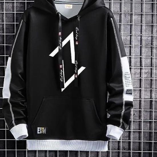 Jaket Pria Terbaru Model Jepang / Hoodie Pria AV Distro Hitam / Sweater Pria Esoboy Keren 2022 ✓