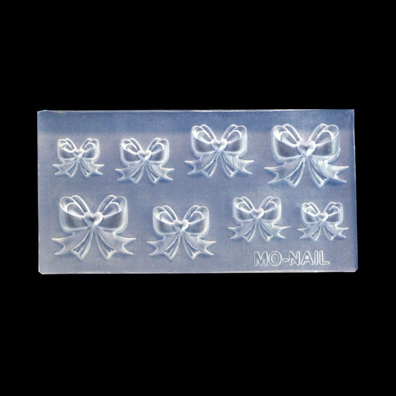 Glitter Handmade Super Mini Bowtie Ribbon Silicone Resin Mold Small Bowknot Nail Art Decor Resin Casting Mold Art Craft Tools