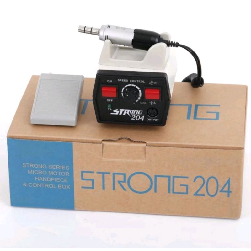 dental micromotor mikromotor strong 204 mahasiswa kosongan alat bor bur gigi palsu veneer gigi