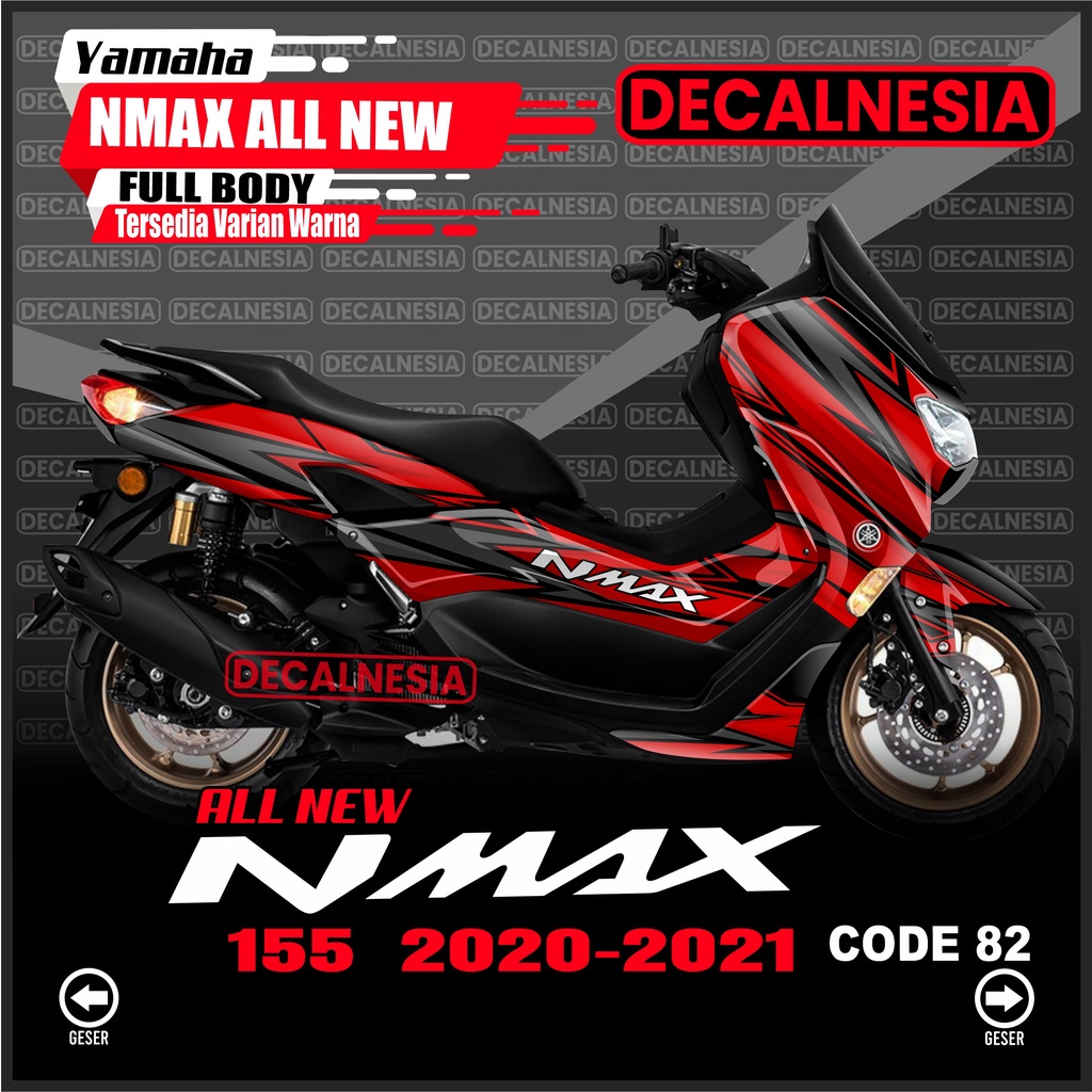 Stiker Decal Nmax New 2021 2022 Full Body Stiker Motor Connected Yamaha Abs 2020 Modifikasi Variasi 