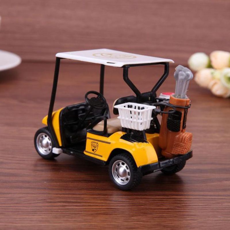READY miniatur mobil golf pull cart skala 1: 36 bahan Alloy untuk simulasi