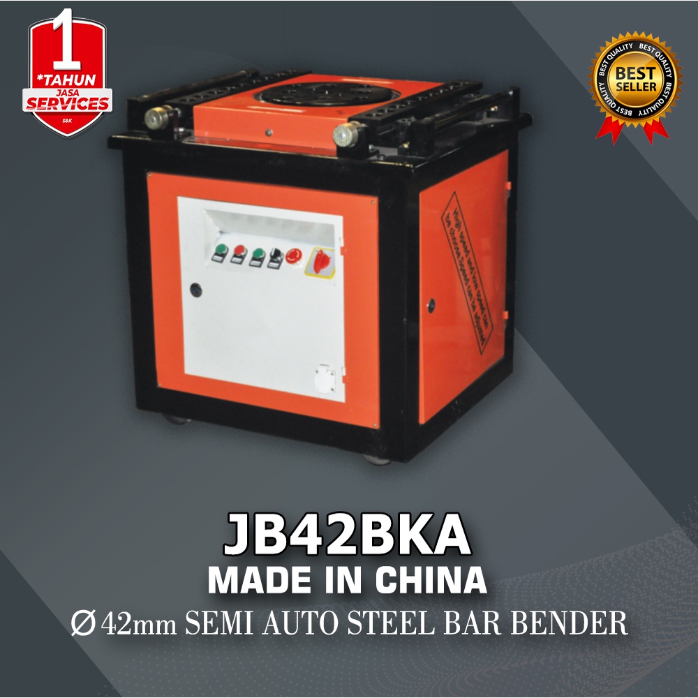 Mesin Penekuk Besi Beton Eser 42mm Semi-automatic Steel Bar Bender JB42BKA