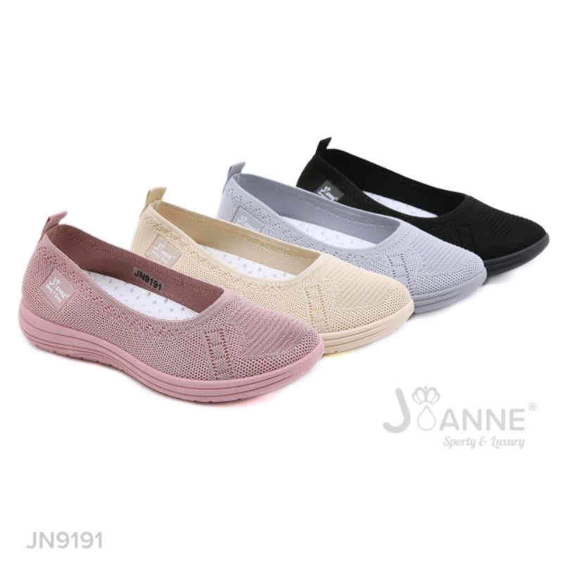 [JOANNE] Flyknit Flat Sepatu Flyknit Flat Shoes Slip On Wanita JOANNE JN9191