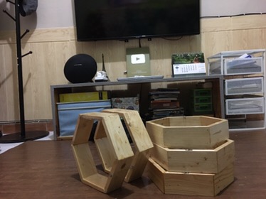 Promo Rak Hexagonal Set Hiasan Dinding Kayu Rak Kayu Heksagonal Dekorasi Rumah Cafe Kantor Eo