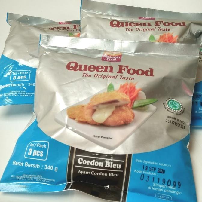 

PROMO Queen Food Chicken Cordon Bleu Mozzarella lumer 340gr isi 3pcs MURAH