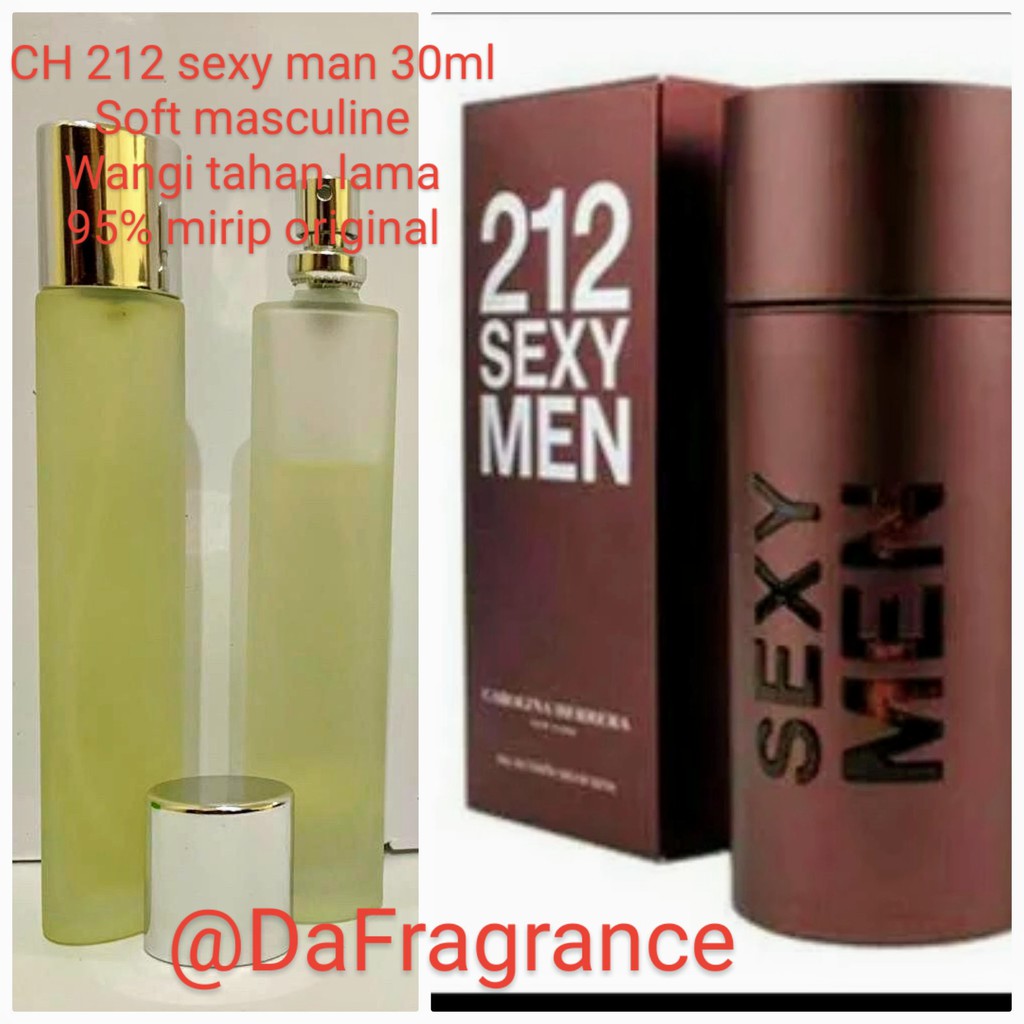 parfum pria (refill 30ml) CH 212 SEXY MEN wangi tahan lama