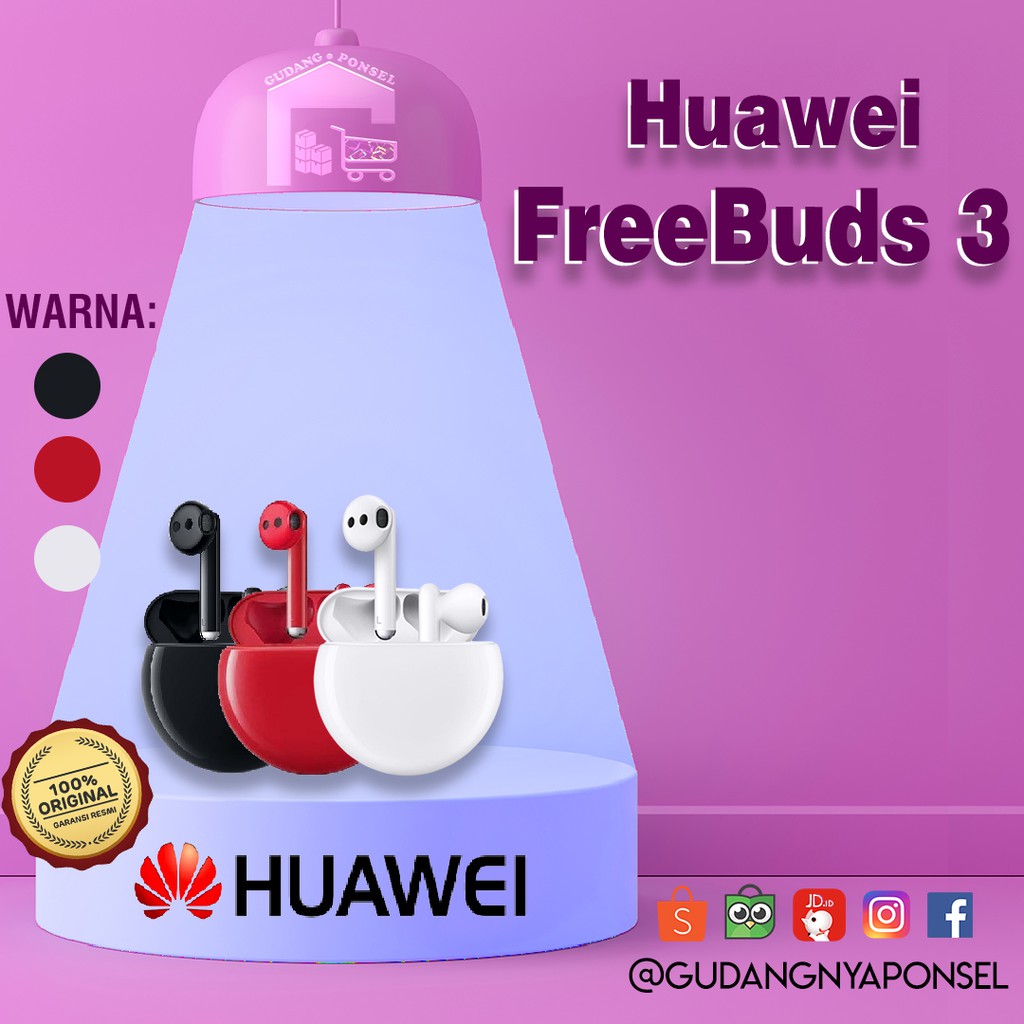 [100% RESMI] HUAWEI FREEBUDS 3