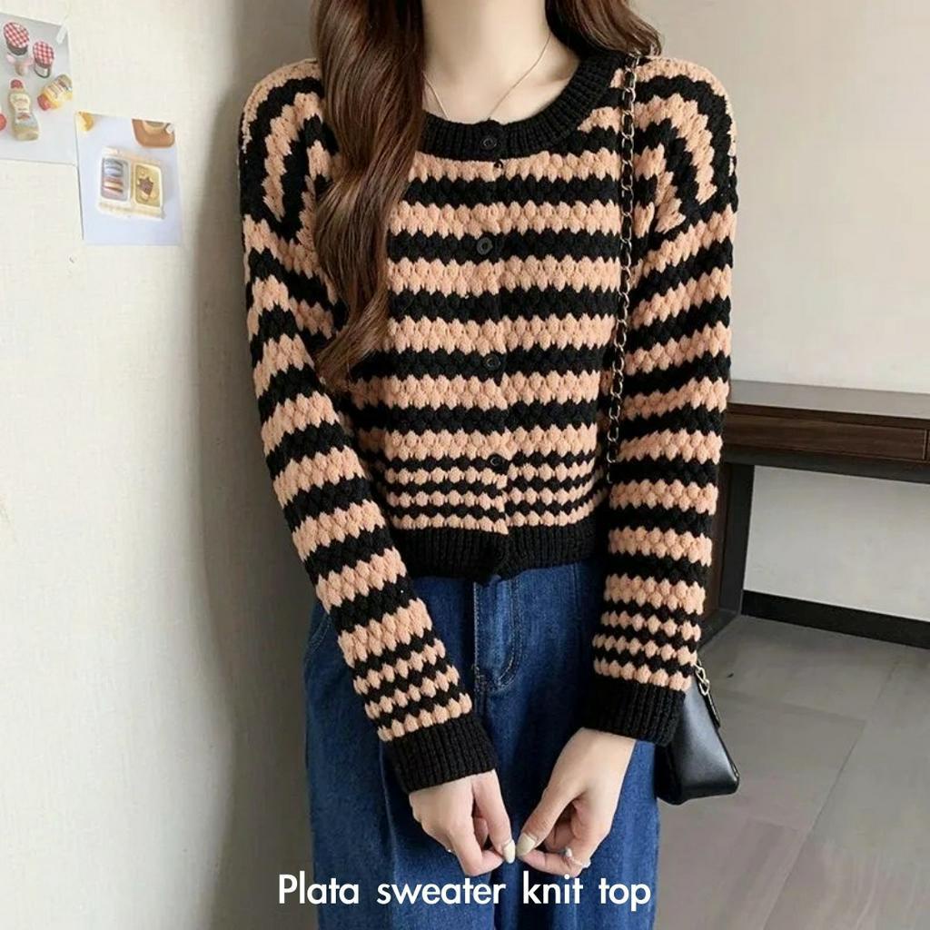 Plata sweater knit top - Thejanclothes