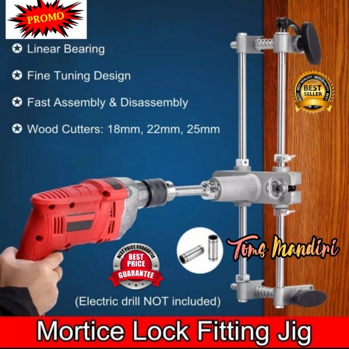 Produk Terbaru Mortiser Door Lock Fitting Jig Tool ( Lobang Pintu Kayu )