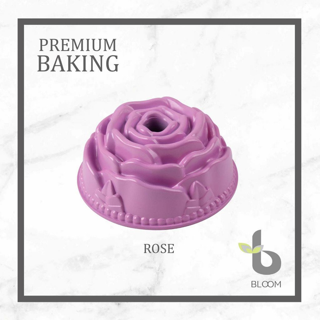 LOYANG CETAKAN KUE PUDDING ROSE BLOOM