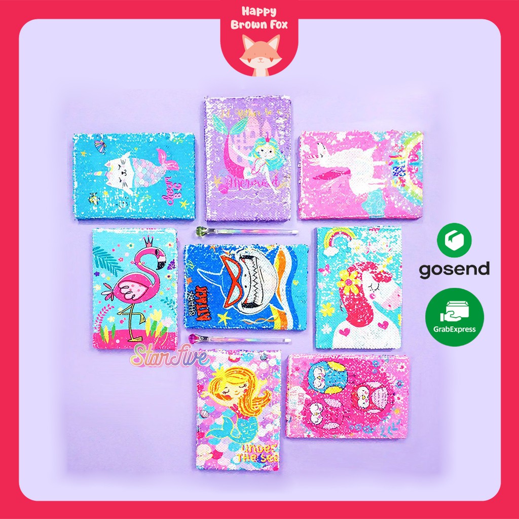 

NOTEBOOK SEQUIN SABLON STARFIVE