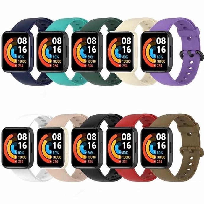 Silicone Silikon Strap Redmi Watch 2 Watch 2 Lite Rubber Tali Jam