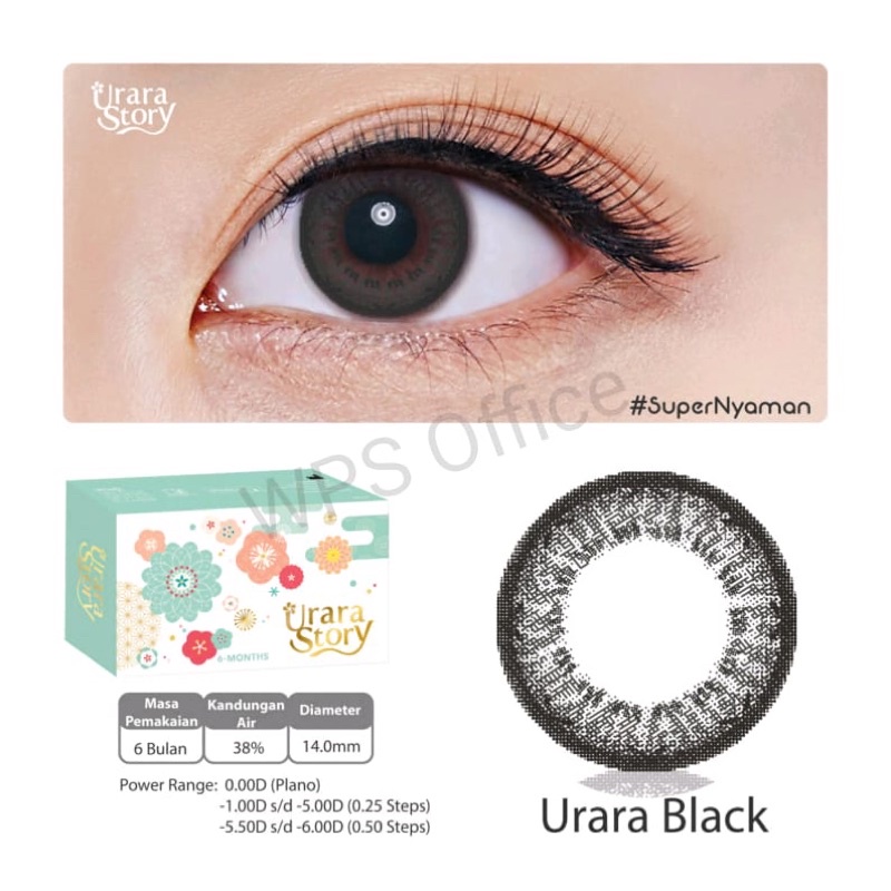 Softlens Urara Plano dan Minus Free Lencase Bursasoftlen