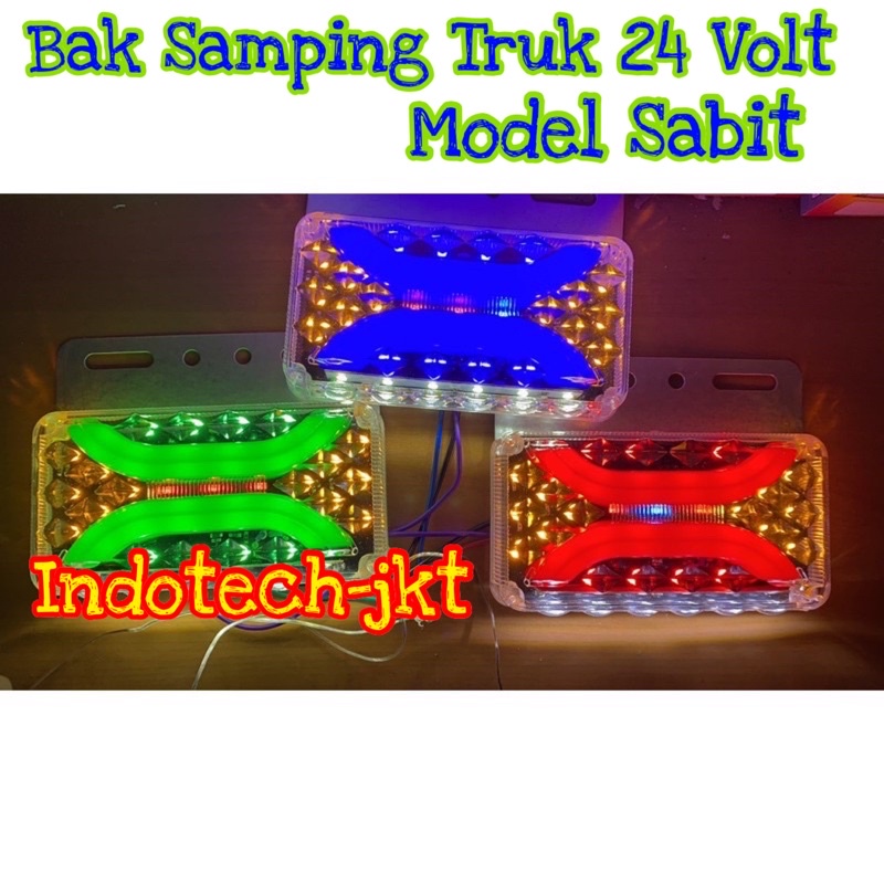 Lampu Bak Samping Truk 24 Volt Model Sabit