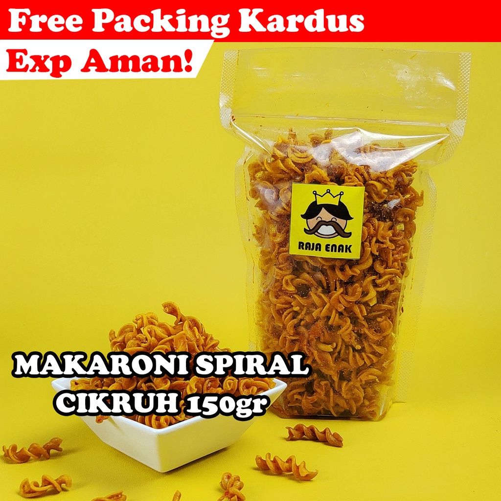 

MAKARONI SPIRAL PEDAS CIKRUH 150gr | MAKRONI URIL KERITING BANTAT CAMILAN CEMILAN SNACK KILOAN RAJA ENAK RAJAENAK