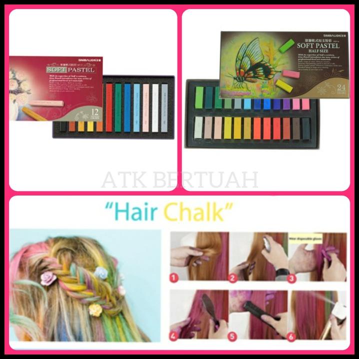 

Simbalion Soft Pastel Hair Chalk Kapur Warna Rambut