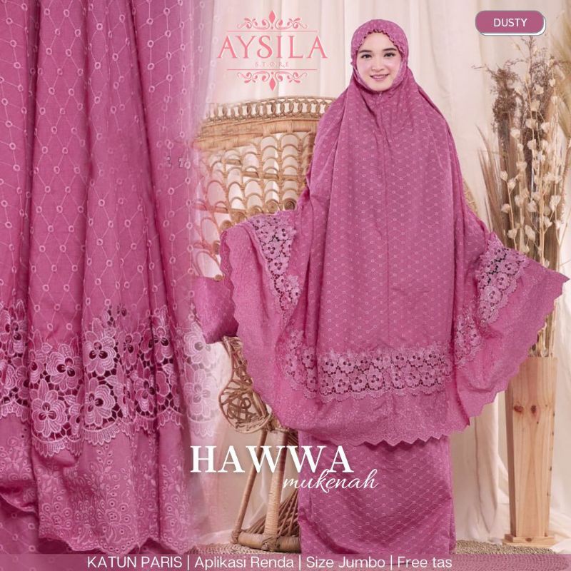 SIAP KIRIM BEST SELLER MUKENA HAWWA BY AYSILA/MUKENAH HAWWA MUKENA DEWASA HAWWA VOL. KATUN PARIS MIX