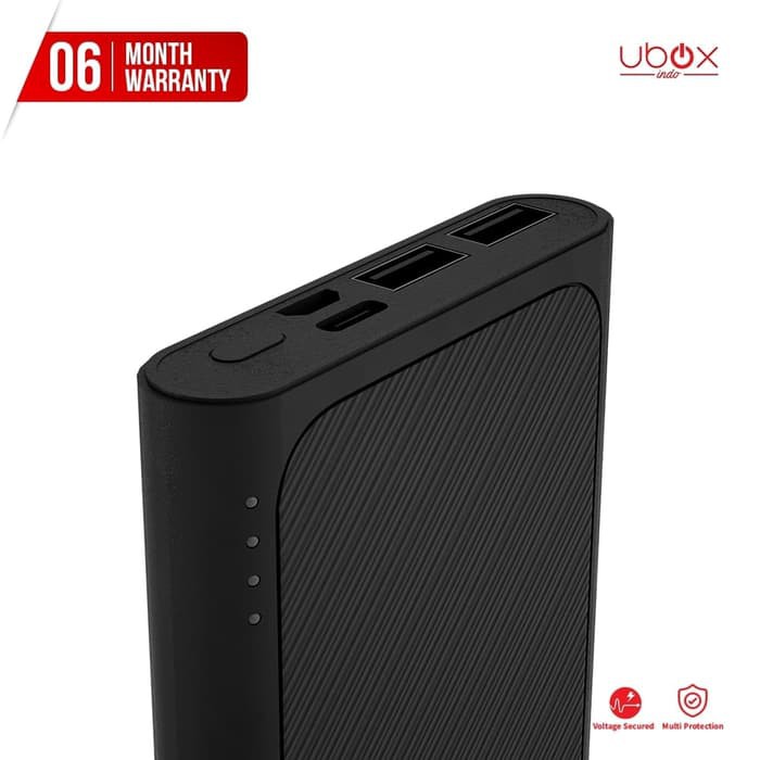 Powerbank Neutron + Pouch - 10.000mAh - UBOX - Hitam