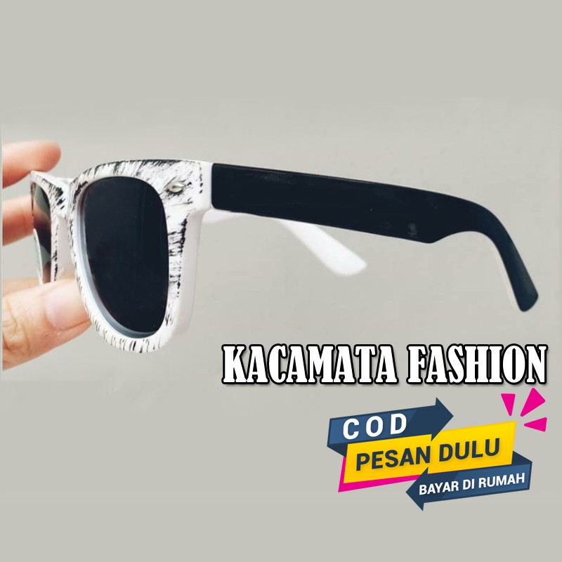 Kacamata Hitam Fashion Square Frame Corak Multicolor Kaca mata Gaya Kacamata Noramal Terlaris