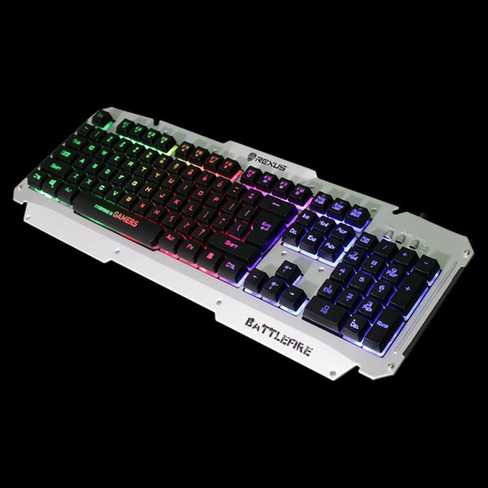 keyboard gaming pc laptop - keyboard gamers Keyboard Gaming Rexus K9D Silver Semi Mechanical 19