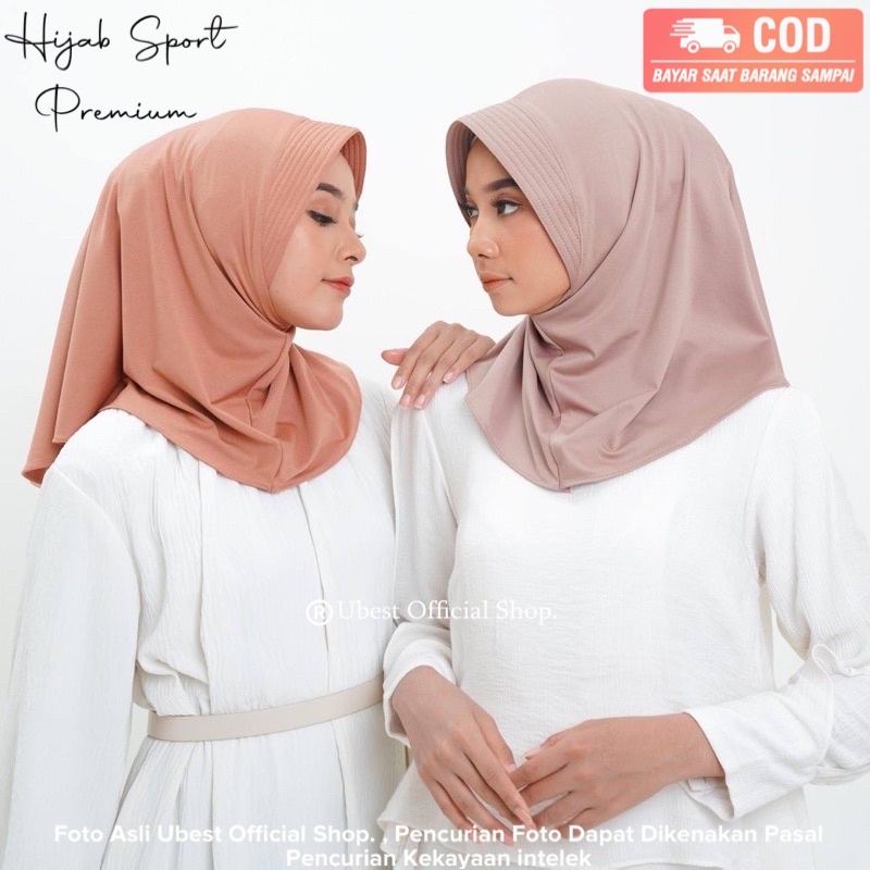 Hijab Sport Premium / hijab sporty / Bergo Sport / Hijab olahraga Premium