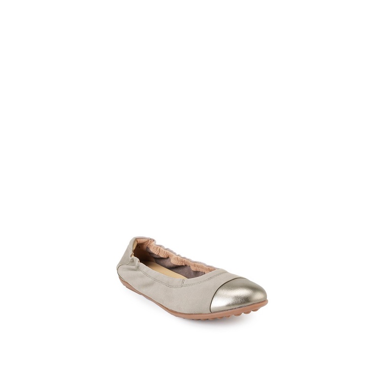 SEPATU FLAT KULIT OBERMAIN WANITA ORIGINAL BRANDED TERBARU BEIGE OW21