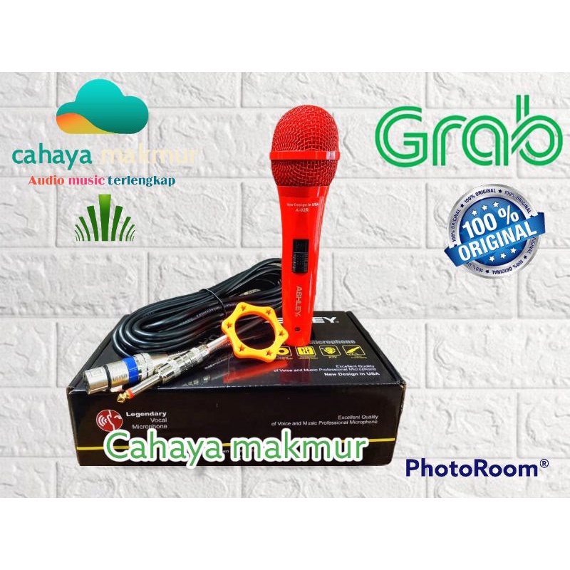 MIC ASHLEY A-02B MICROPHONE KABEL DYNAMIC ASHLEY A02B