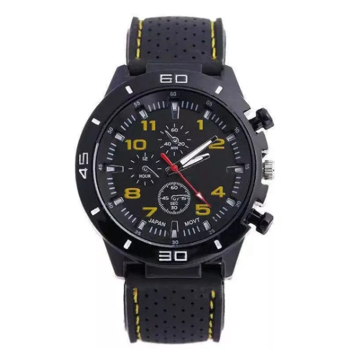 JAM TANGAN [PRIA SPORT CHRONO GT KOREA FASHION QUARTZ SILIKON RUBBER