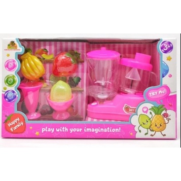 Mainan anak blenderan jus buah dan gelas pakai baterai / Jus Buah Little Juicer Blender /Blender set juice aneka buah