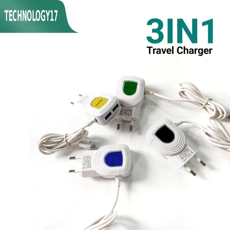 [SALE] Charger Micro 3in1 Original Fast Charger 3.1A