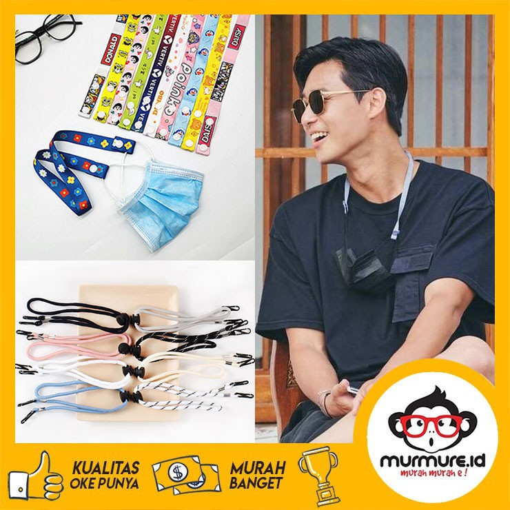 MURMURE.ID | TALI GANTUNGAN MASKER ADJUSTABLE STRAP KONEKTOR PENGAIT MASKER HIJAB IMPORT