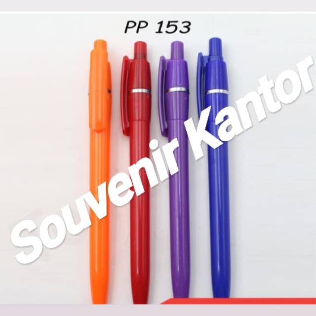 

Souvenir Pen Plastik Promosi PP 153-Dapat Custom Logo
