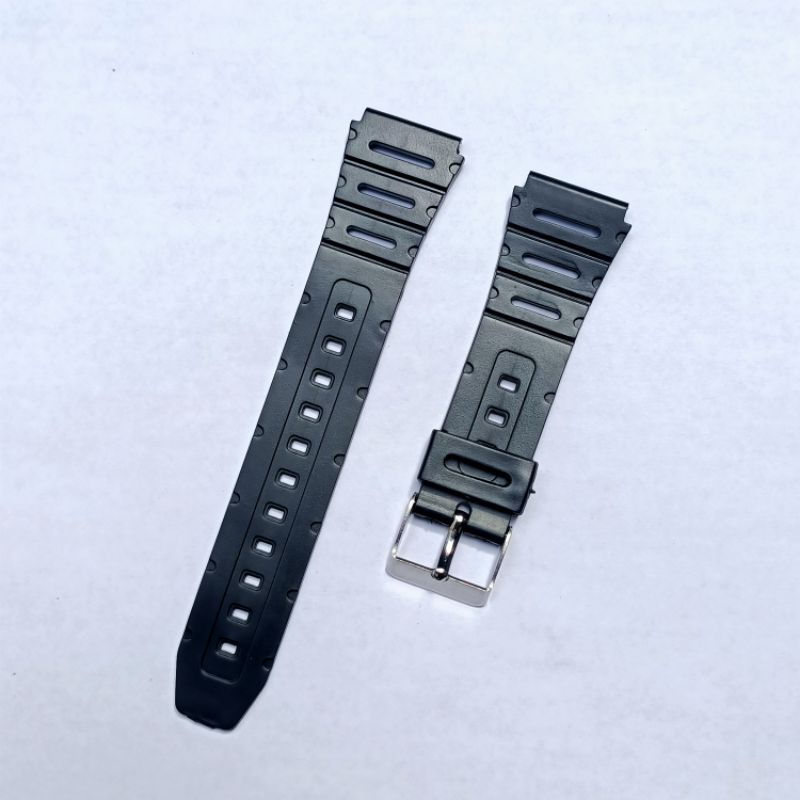 strap jma tangan kasio murah 18mm-20mm model gerigi model c53 kalkulator tali jam tangan