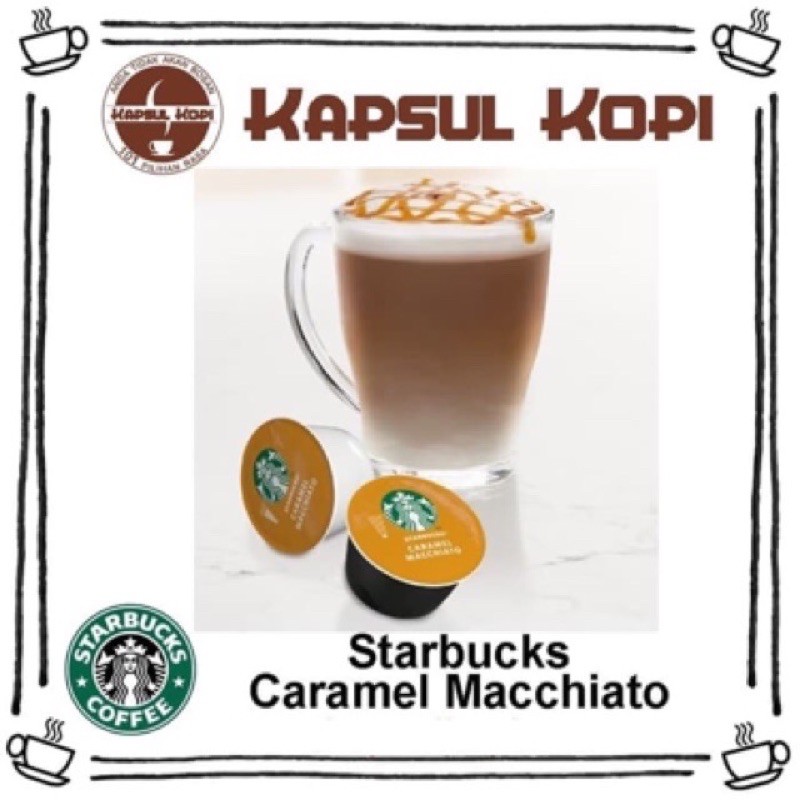 

Starbucks Caramel Macchiato Ecer Kapsul Kopi Nescafe Dolce Gusto Import Coffee Capsule